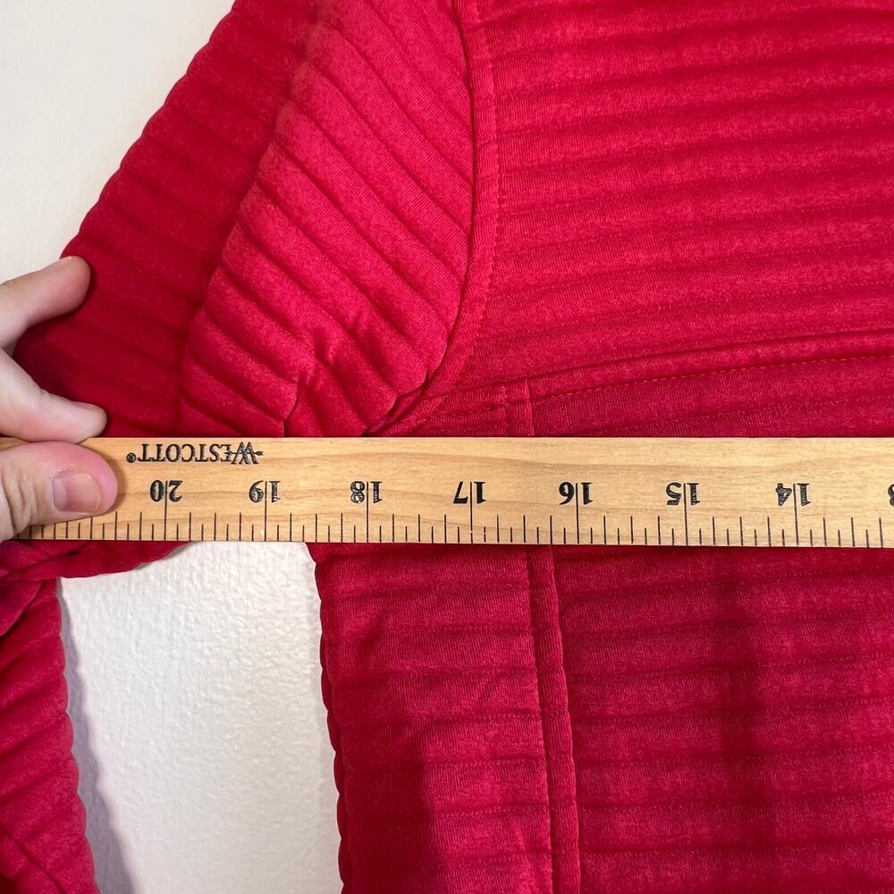 L.L. Bean Men's Slightly Fitted Red Quilted Button Pullover Size Small - Picture 6 of 6